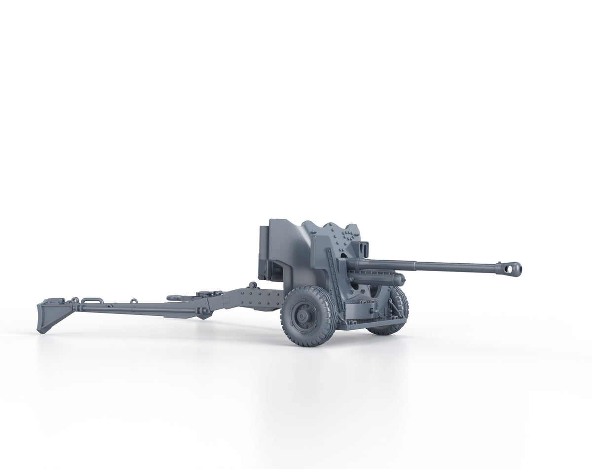 QF 6 Pounder AT (firing)